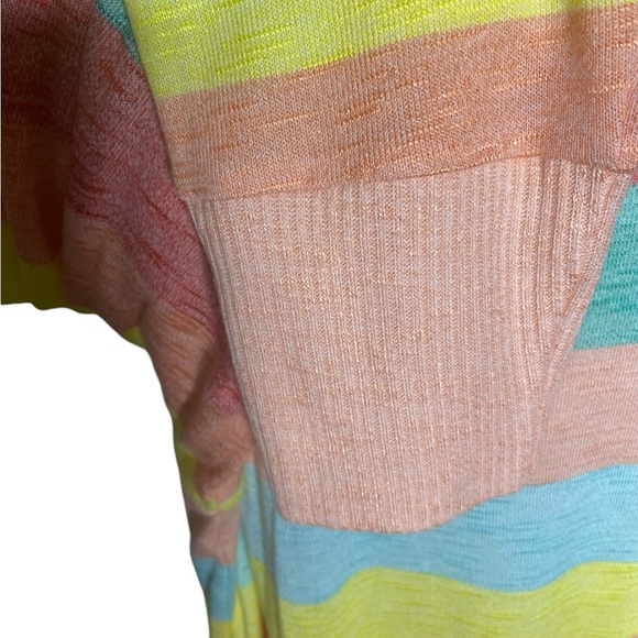 Torrid Sleep Knit Top Womens Sz 3X Multicolor Striped Long Sleeve Ribbed Cuffs - Picture 4 of 7